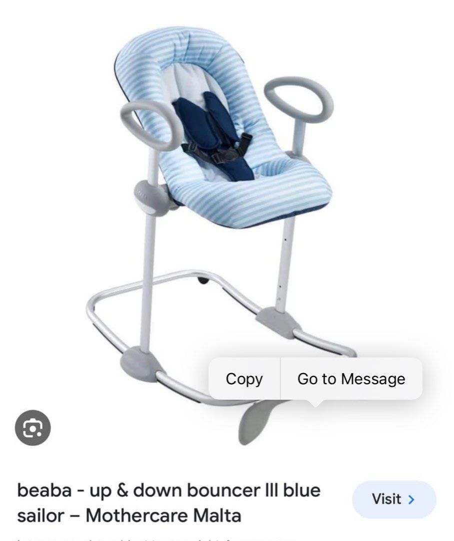 Beaba up and down bouncer, Babies & Kids, Baby Nursery & Kids Furniture