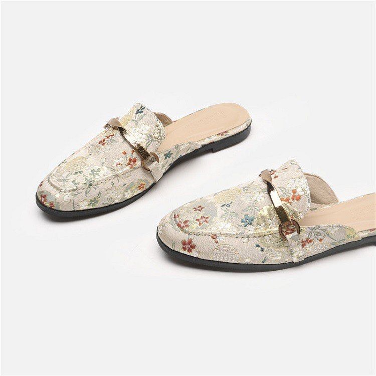 Patterned mules hotsell
