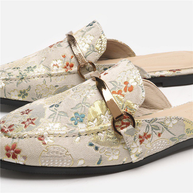 Patterned mules hotsell