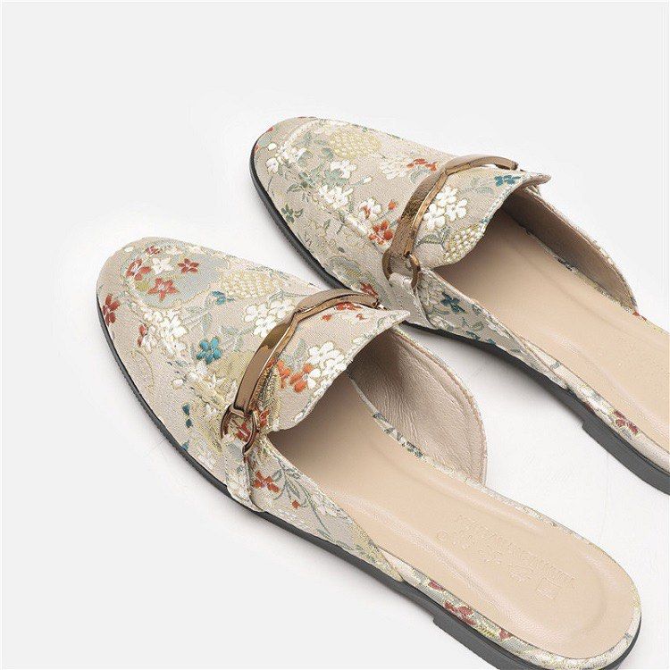 Patterned mules shop