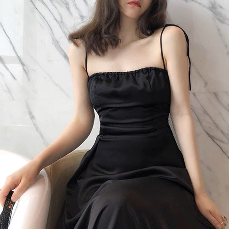 Black Suspender Dress