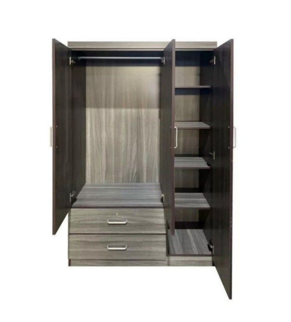 Camberley 4 door 3 shop drawer mirrored wardrobe