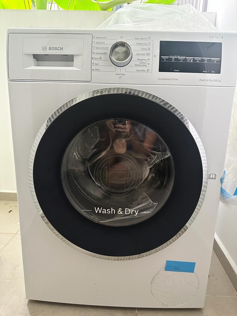 [Brand New] Bosch Serie 4 Washing Machine 9/6kg, TV & Home Appliances