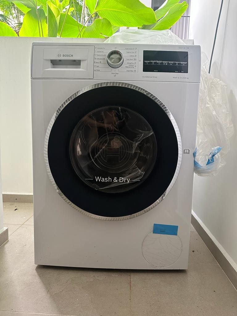 [Brand New] Bosch Serie 4 Washing Machine 9/6kg, TV & Home Appliances ...