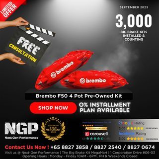 Brembo F50 Pre-Owned 4 Pot Big Brake Kit , 4pot,6pot,CP9200 , CP9040 , CP9660 , CP9665 , CP9448 , 18z, F50, F40, 19z, AMG, M3, M5, RS4, RS5, RS7, Lexus, G20, G30,F10, BMW, Audi, Mercedes, Honda, Toyota, Mazda, Mini, Mitsubishi, Volkswagen BBK