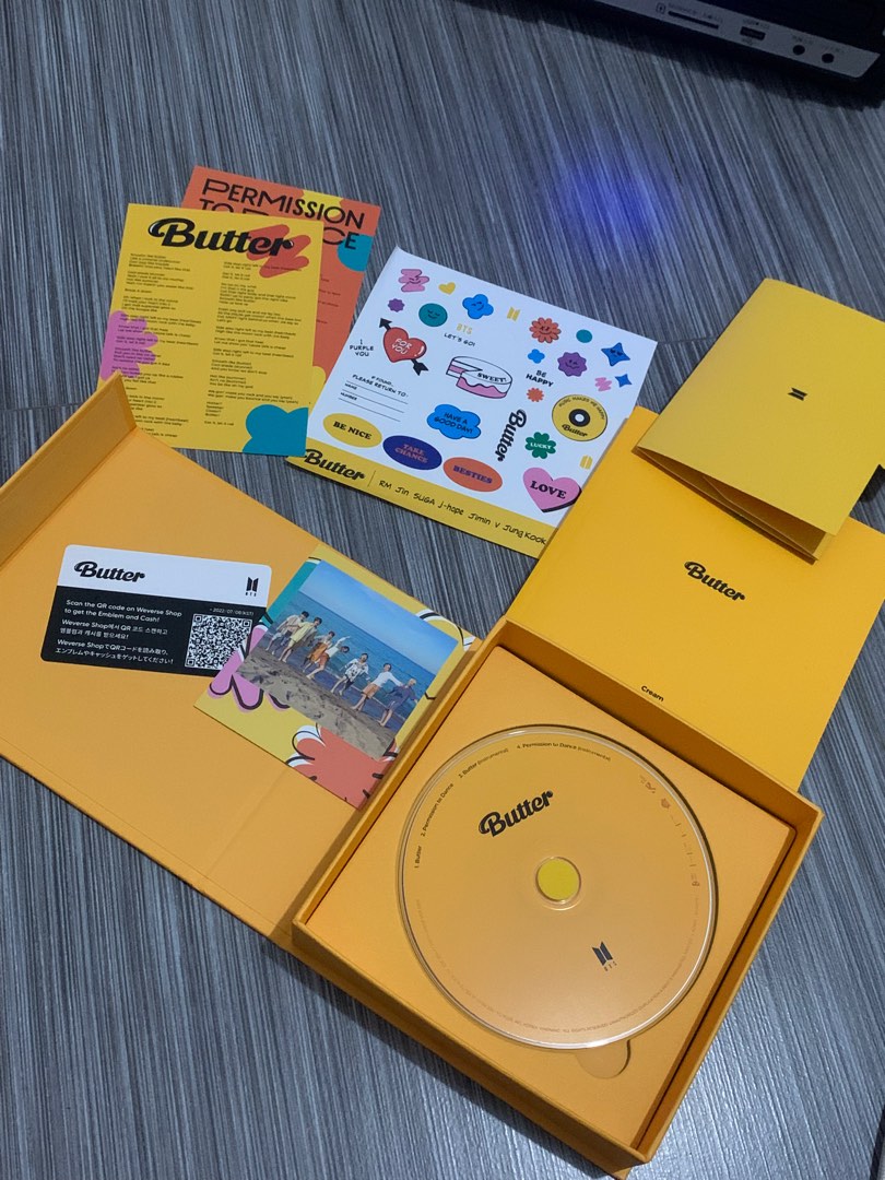 BTS Butter (Cream Version), Hobbies & Toys, Music & Media, CDs & DVDs
