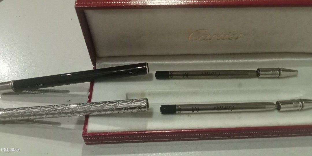 Cartier Roller Ballpen (Category: Luxury Accessories) located in Makati City. Submitted by silver_ben (Listing ID 1266818559, Image 2). Description: Both working.