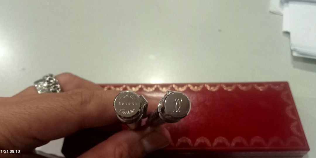 Cartier Roller Ballpen (Category: Luxury Accessories) located in Makati City. Submitted by silver_ben (Listing ID 1266818559, Image 3). Description: Both working.