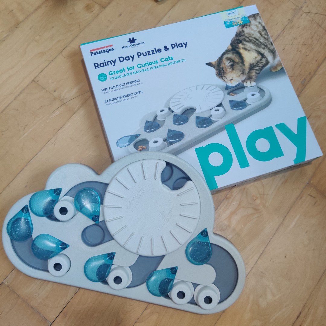 Petstages Rainy Day Puzzle & Play Cat Treat Puzzle