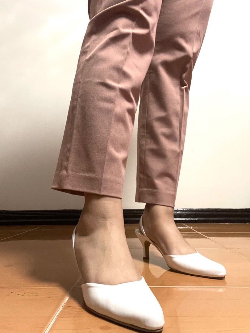 Celine heels by soleilly size 6 to size 7 (Category: Heels) located in Mandaluyong City. Submitted by abeverage (Listing ID 1266849979, Image 2). Description: Once lang nagamit during our wedding 2.5inches lang yung heels kaya comfortable sya pang lakad. IG store: Soleilly_onfleek Orig price: P1,100 .