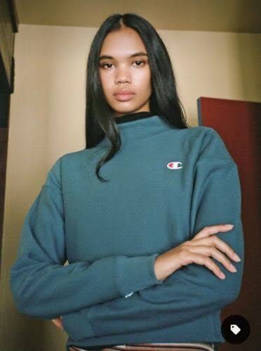 Mock neck champion sweatshirt sales