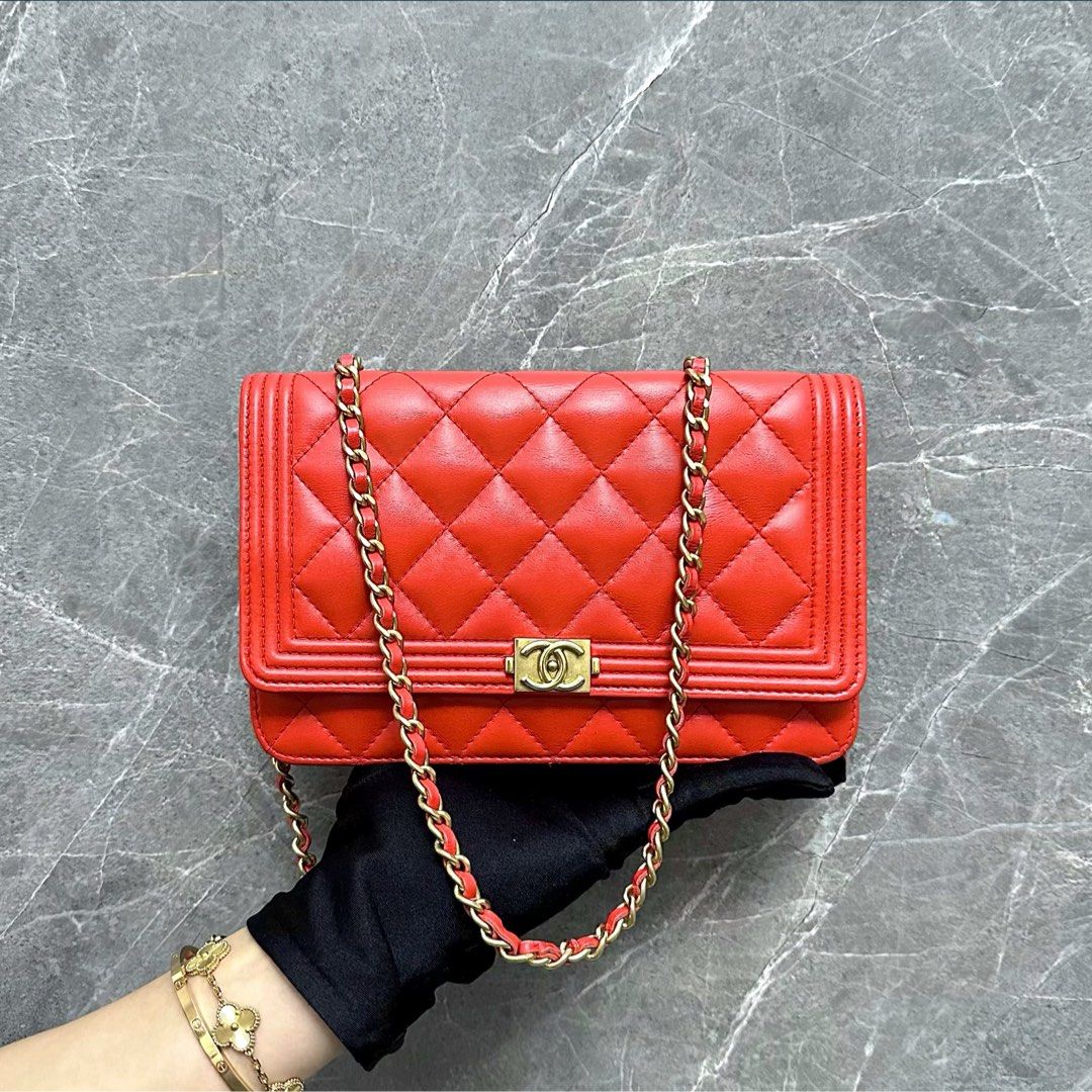 Chanel small boy bag, Luxury, Bags & Wallets on Carousell