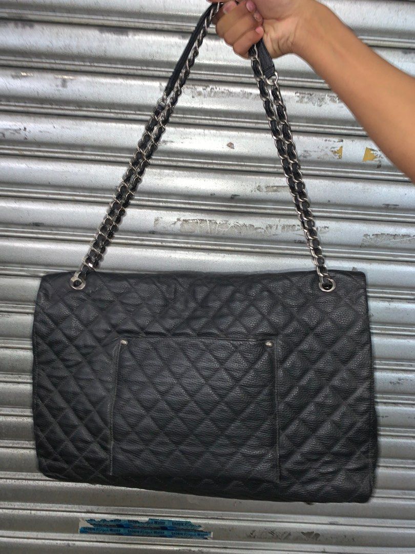 Chanel calfskin quilted xxl travel flap bag, Luxury, Bags & Wallets on  Carousell
