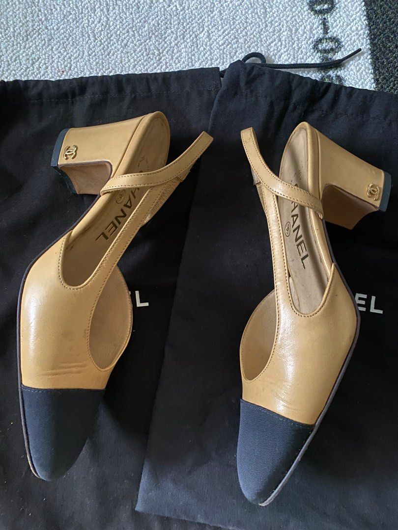 Chanel slingback classic Luxury Sneakers Footwear on Carousell