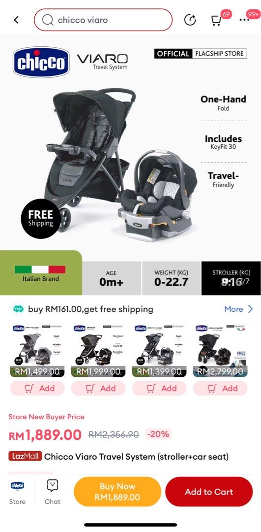 Chicco viaro top car seat base