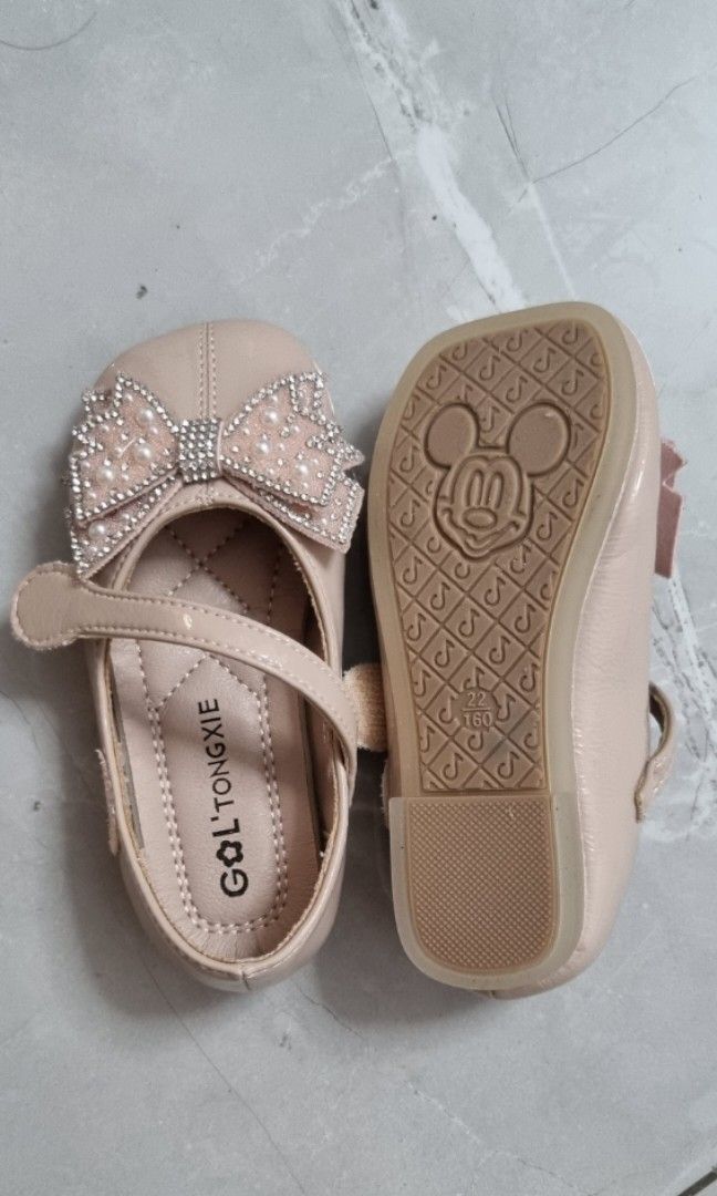 Children s crystal girls princess shoes flat spring and autumn