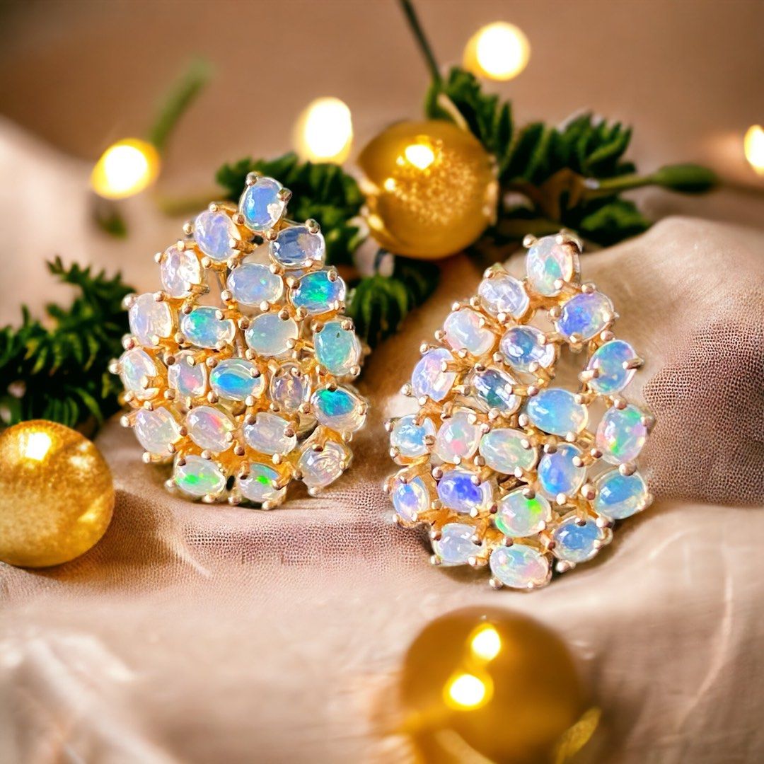 Real opal earrings outlet