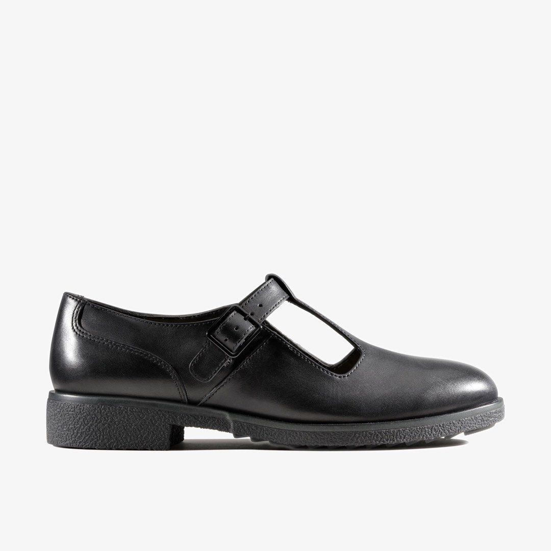Clarks Griffin Town in Black Leather Mary Jane Women s Fashion