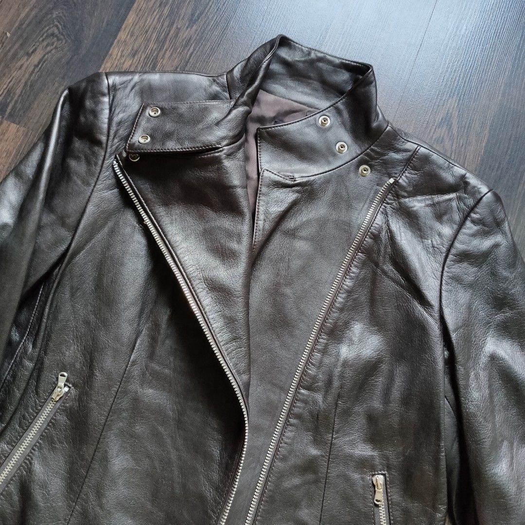 Donna karan mens leather jacket hotsell