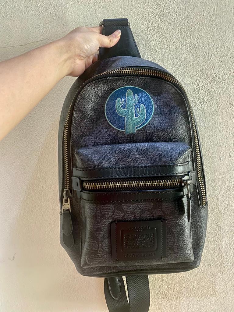 Academy backpack in signature canvas top