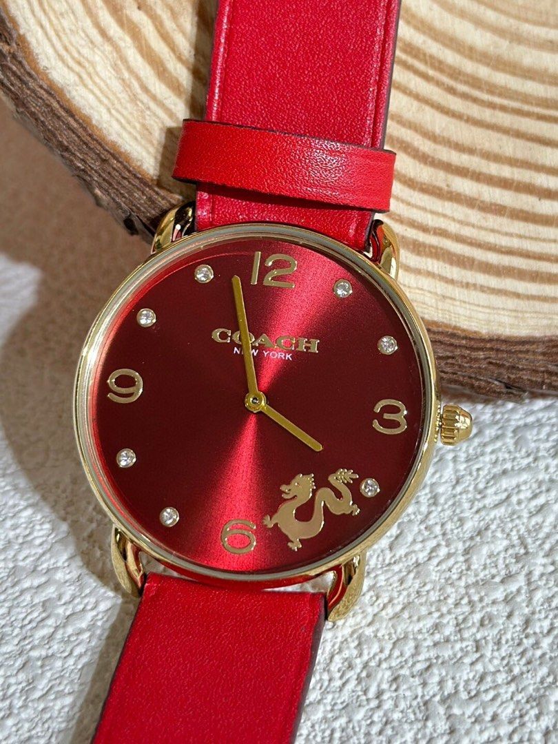 Red best sale coach watch