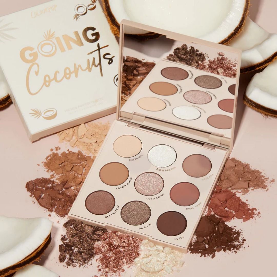 COLOURPOP Going Coconuts Shadow Palette (Category: Makeup) located in Quezon City. Submitted by happyfactoryph (Listing ID 1131814728, Image 2). Description: COLOURPOP Going Coconuts Shadow Palette – P1290 (from P2500) ⁣ Product Details: Go loco for this toasted neutral 9 pan palette, perfect for your every day look. This super wearable palette is cute, compact, and ready for any look. ⁣ Shop Details: ⭐ Shopee: @happyfactoryph⁣ ⭐ Instagram & Face