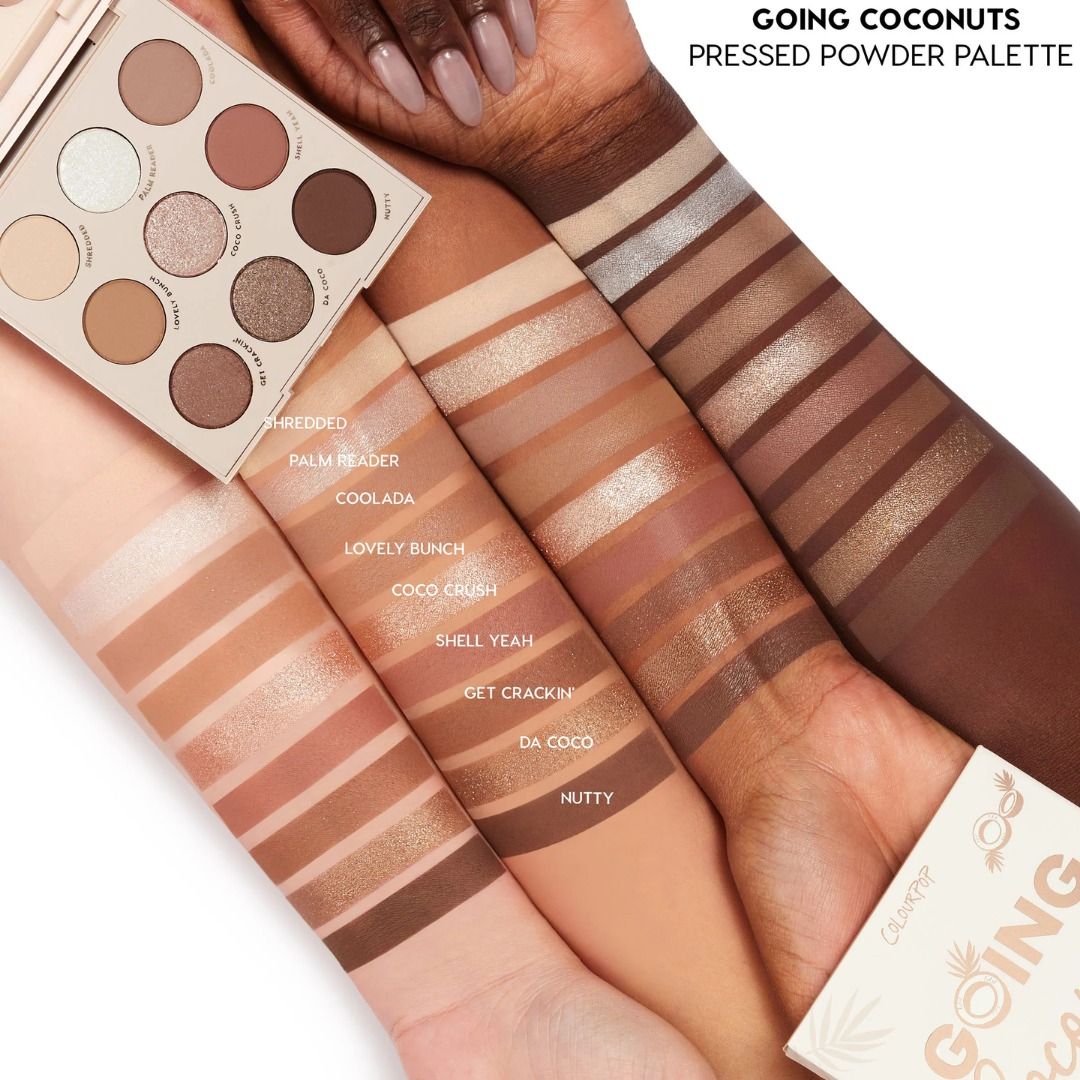 COLOURPOP Going Coconuts Shadow Palette (Category: Makeup) located in Quezon City. Submitted by happyfactoryph (Listing ID 1131814728, Image 3). Description: COLOURPOP Going Coconuts Shadow Palette – P1290 (from P2500) ⁣ Product Details: Go loco for this toasted neutral 9 pan palette, perfect for your every day look. This super wearable palette is cute, compact, and ready for any look. ⁣ Shop Details: ⭐ Shopee: @happyfactoryph⁣ ⭐ Instagram & Face