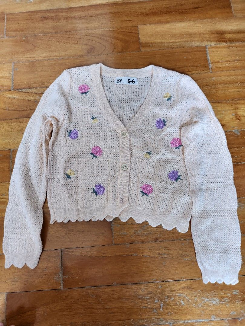 White childrens cardigan top