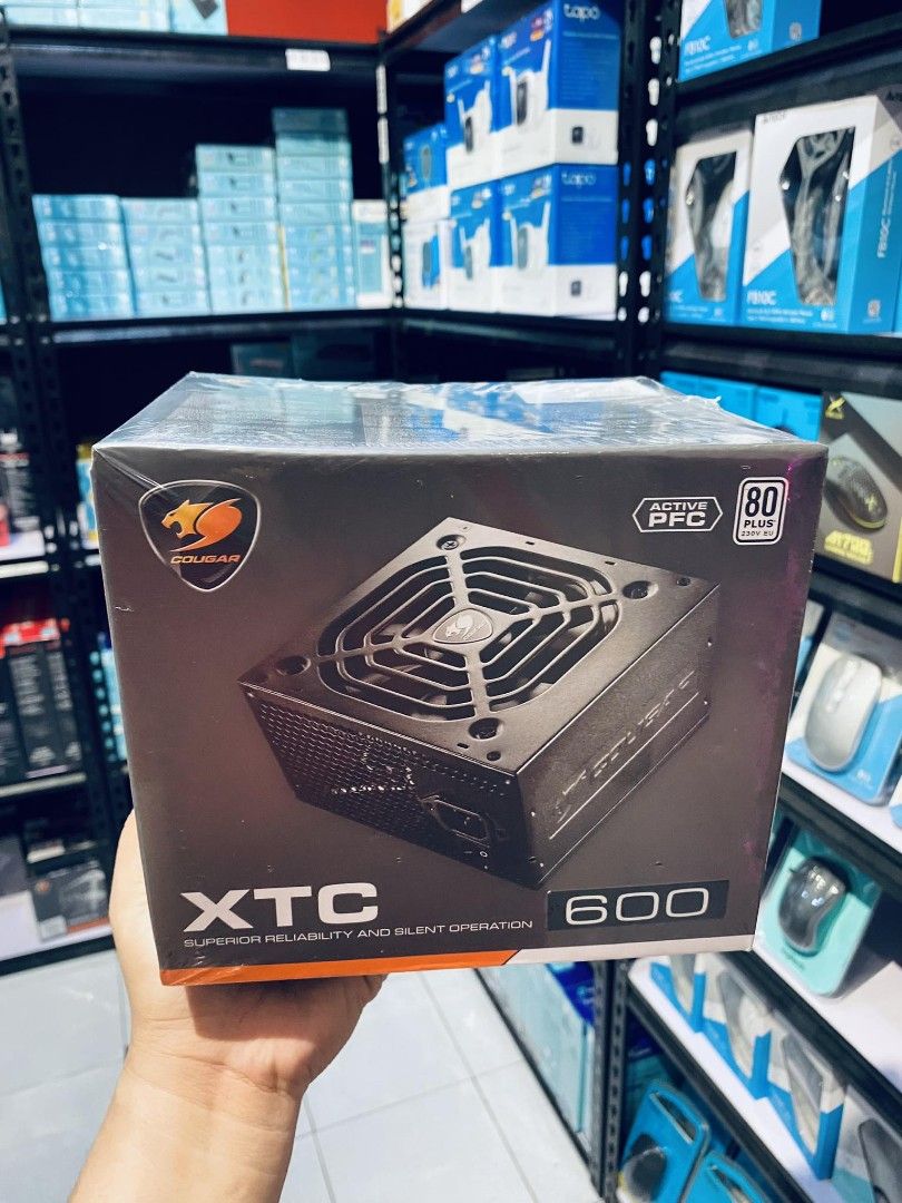Cougar 600W 80+ Active PFC Power Supply PSU XTC600 (Category: Computer Parts) located in Makati City. Submitted by techubstoreandaccessories (Listing ID 1266886485, Image 2). Description: Cougar 600W 80+ Active PFC Power Supply PSU XTC600 On Hand Ready to Ship/Pick-Up‼️ DETAILS: ✅Actual Picture Posted. ✅BRAND NEW & ORIGINAL. ✅7 Days Replacement for Factory Defects and 1year Limited Warranty. (Terms and conditions apply). ✅With Sales Invoice (BIR 