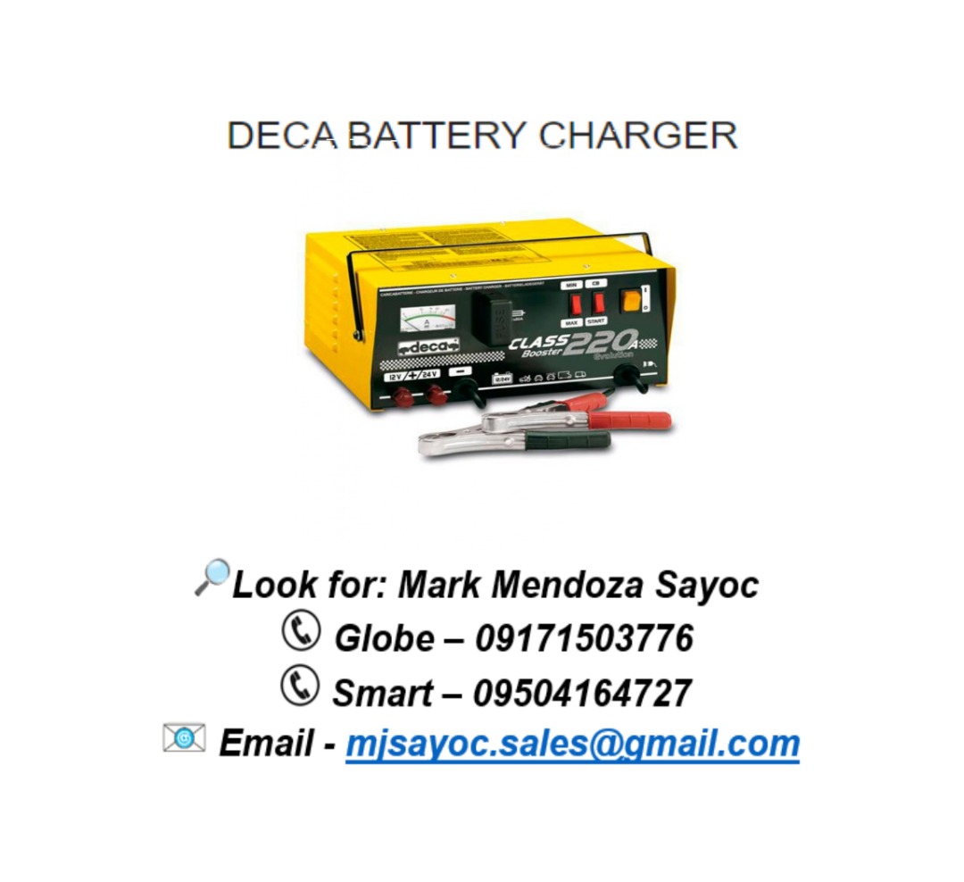 Deca Battery Charger Class Booster Series, Commercial & Industrial