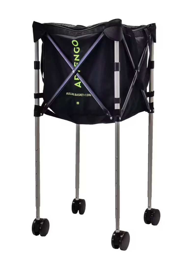 Decathlon foldable tennis ball basket with wheels, Sports Equipment
