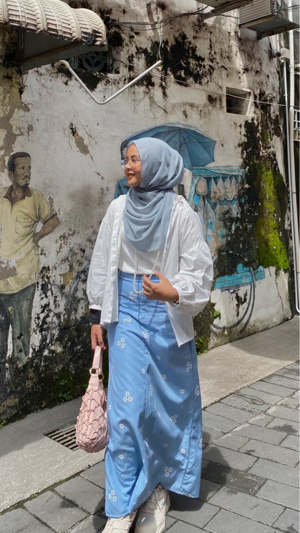 Floral skirt zalora top