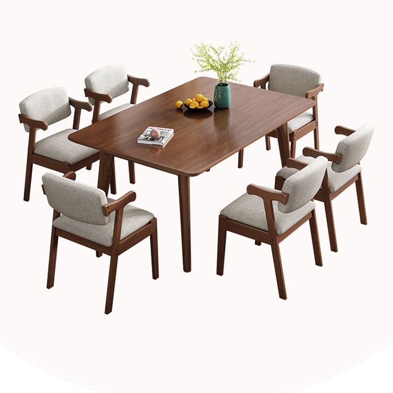 Dining Table Set *Solid wood* Dining Table+4 Dining Chair Whole Set ...