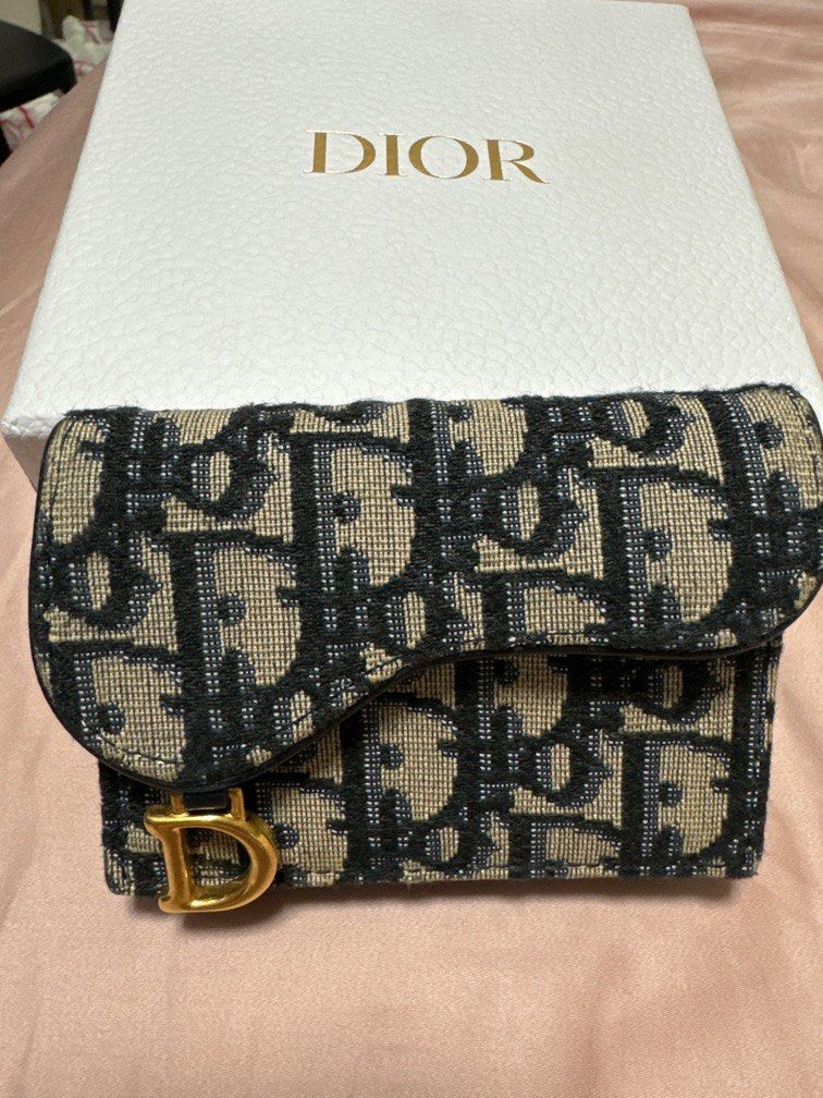 Dior Saddle Flap Card Holder, Luxury, Bags Wallets on Carousell