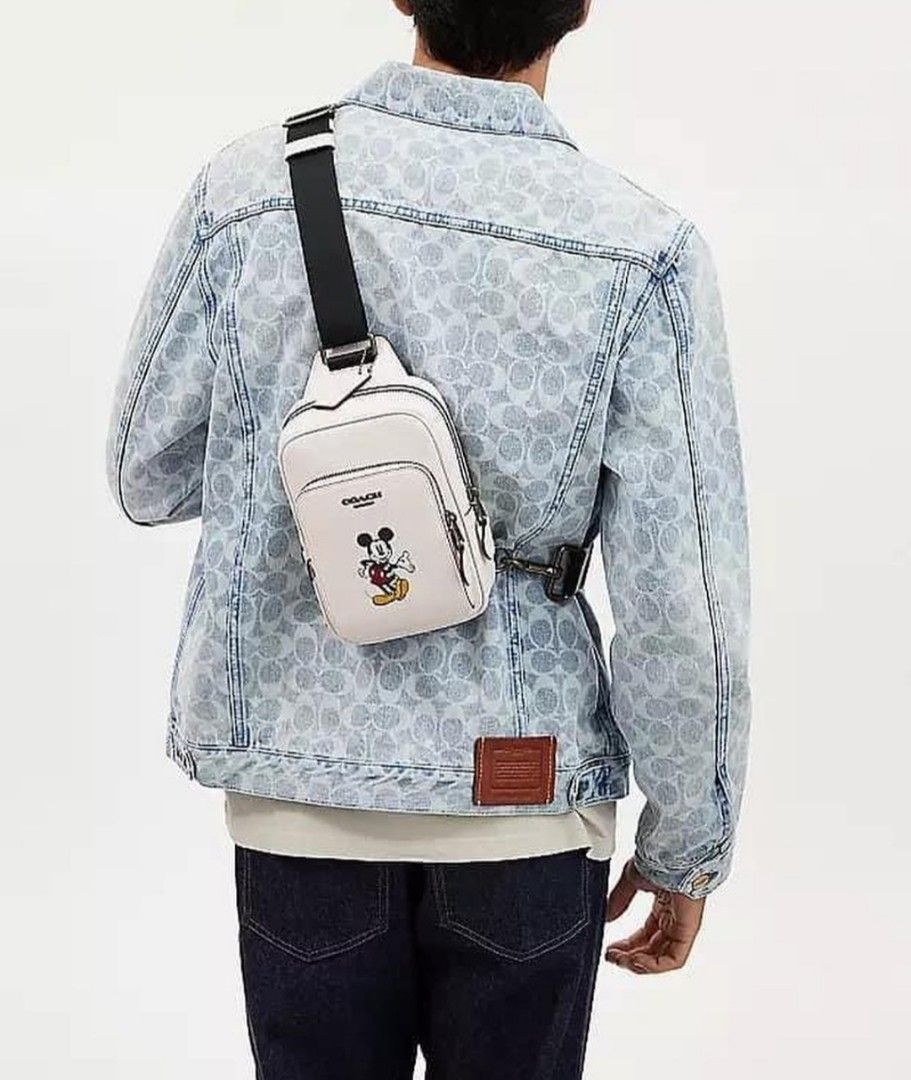 Coach sling bag mickey mouse clearance