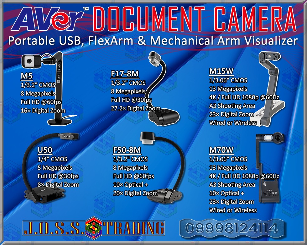Document Camera AverVision M5 U50 F178M F508M M15W M70W