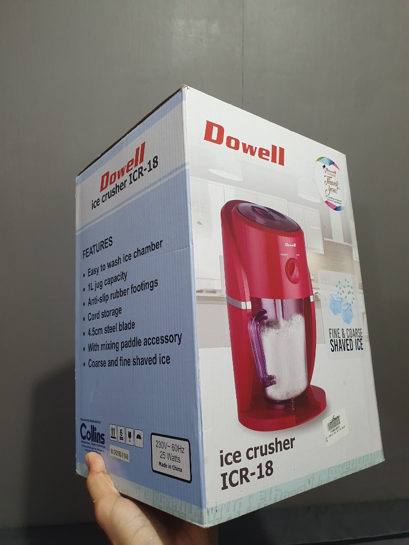 Dowell Ice Crusher 1 liter capacity, TV & Home Appliances, Kitchen