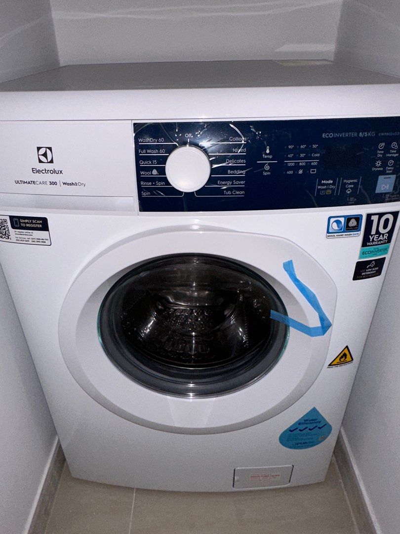 Electrolux 8/5kg front load washer dryer combo, TV & Home Appliances