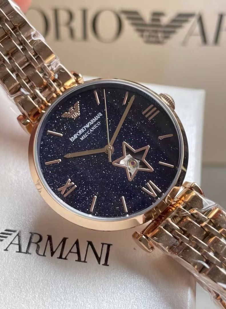 EMPORIO ARMANI ar60043 機械錶機械之心手錶腕錶滿天星鏤空聖誕禮物