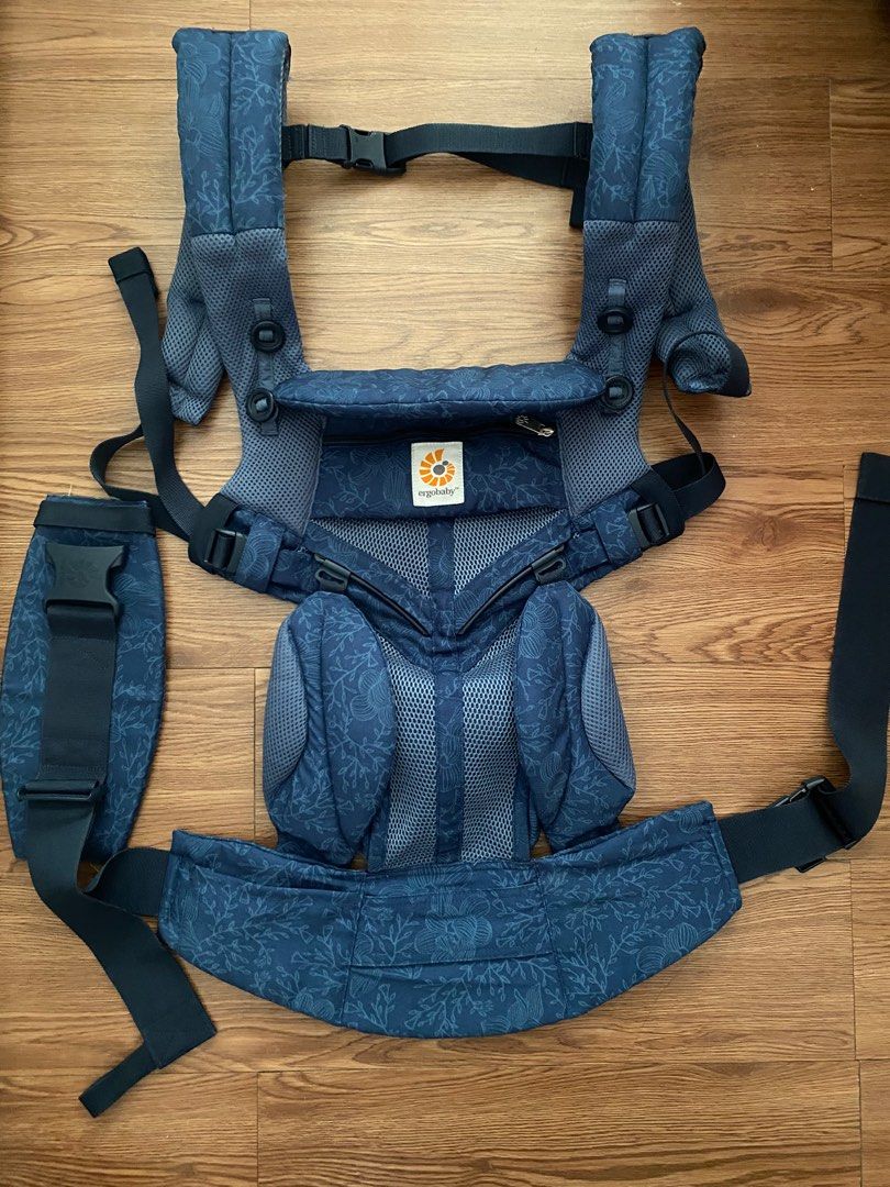 OMNI 360 Baby Carrier – Mesh: Blue Blooms