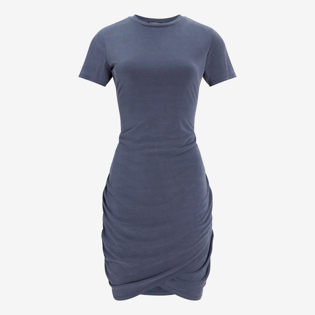 EXPRESS Ruched T Shirt Dress Women s Fashion Dresses Sets Dresses on Carousell