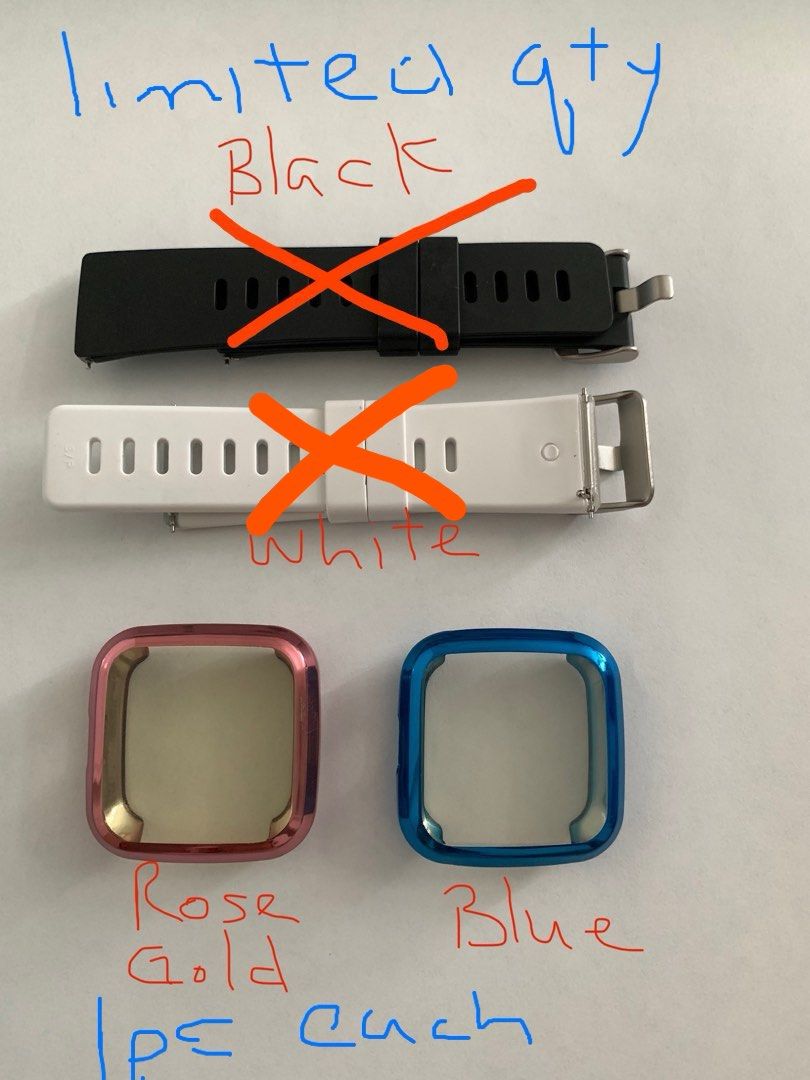 Fitbit Versa Lite Versa 2 Full Screen Protector Case and Wrist