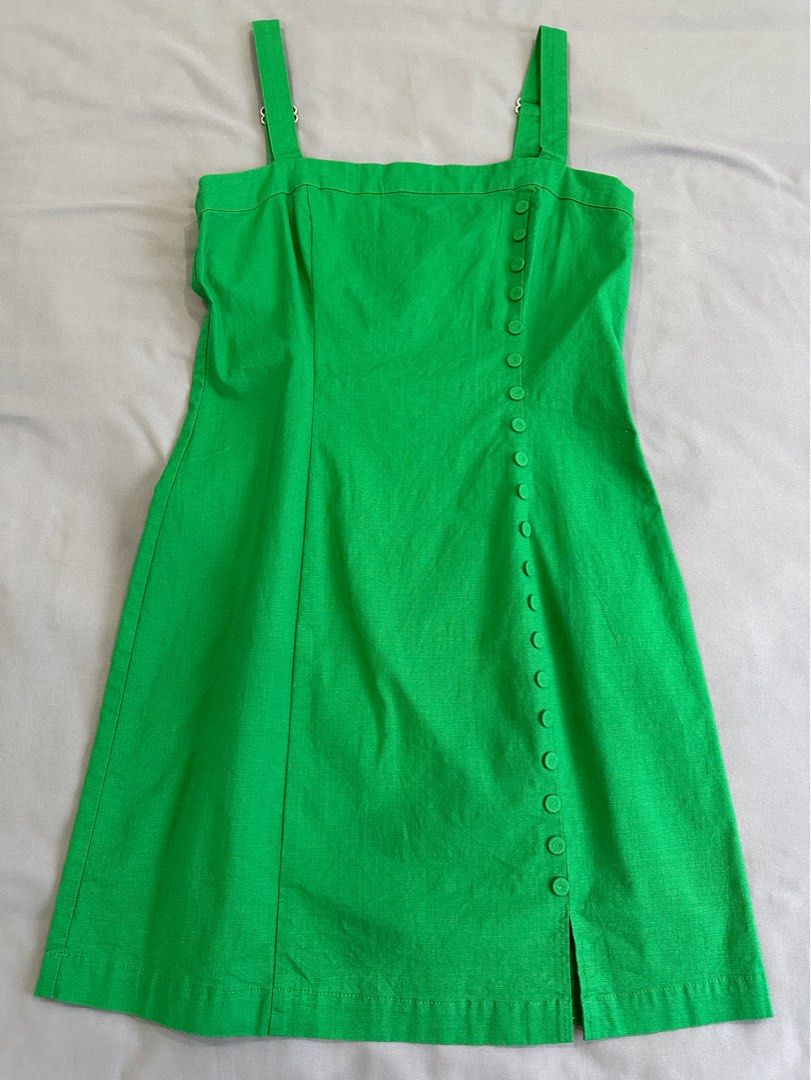 Forever21 Green Jumper Mini Dress | buttondown cute stretchable fitted,  Women's Fashion, Dresses & Sets, Dresses on Carousell