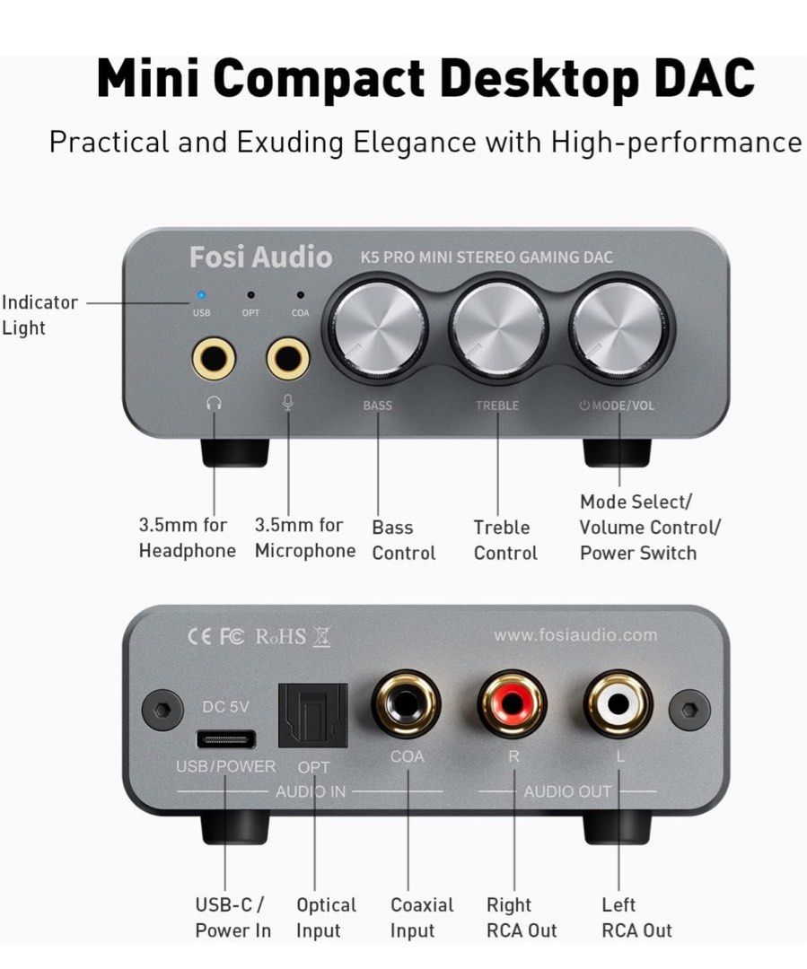 Headphone amplifier shop with optical input