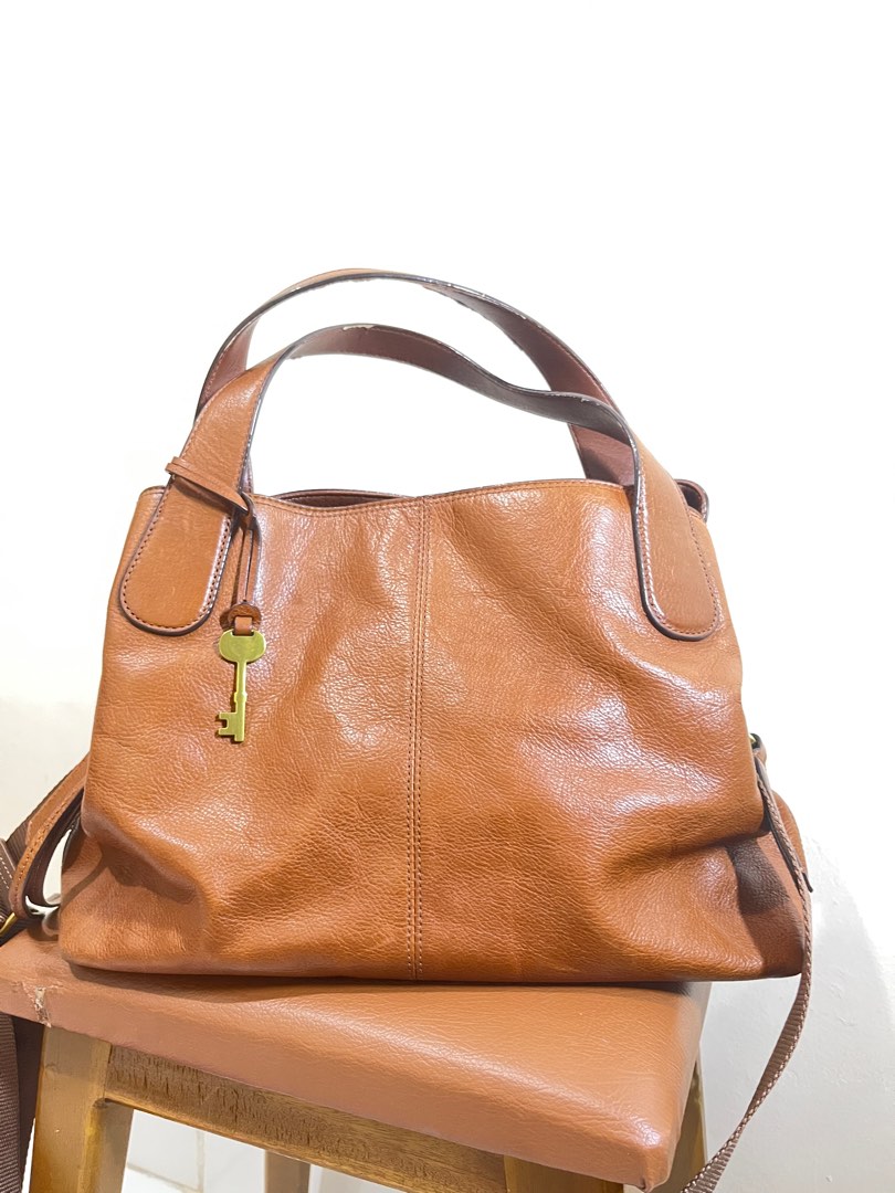 Fossil maya satchel tan online