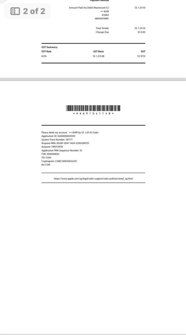 [FREE CASING] Authentic Macbook Air M1 [With Receipt][Magsafe ...