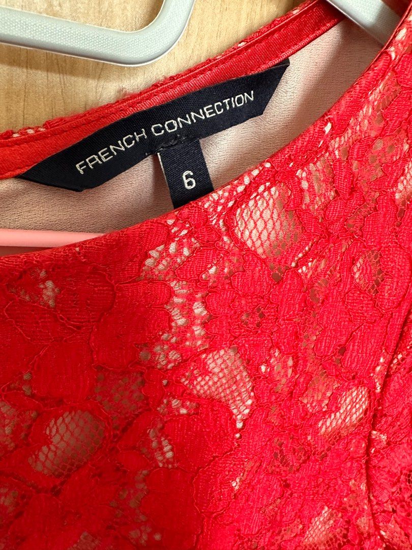 French Connection Red Lace Dress Women s Fashion Dresses Sets