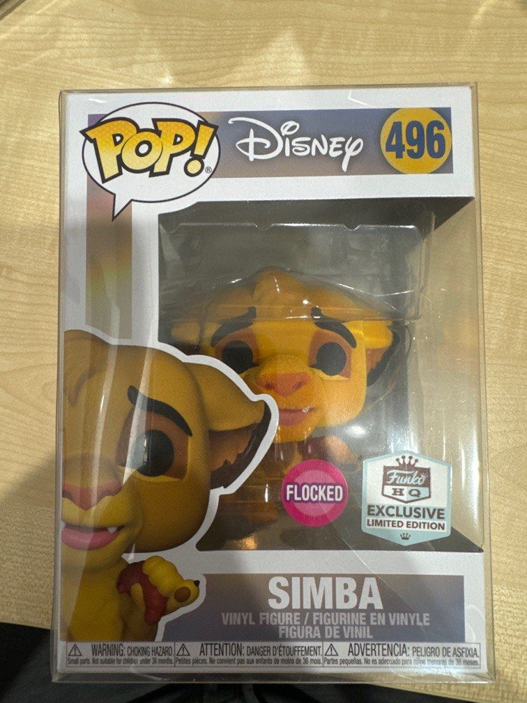 Funko POP Disney The Lion King Simba Flocked Exclusive Brown
