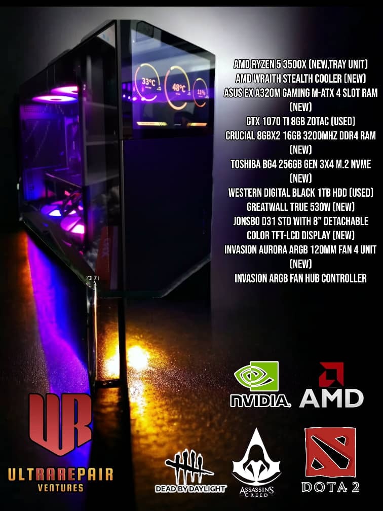 Ryzen 5 3500x best sale gtx 1070 ti