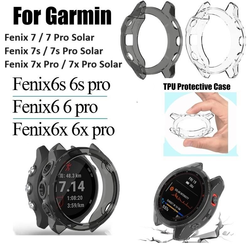 Garmin Fenix 7x (Solar) TPU Case (Transparent)